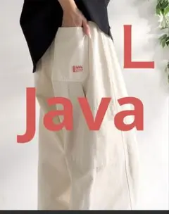 JaVa ペインターパンツ アイボリー　Ｌ　メンズライクのサムネイル