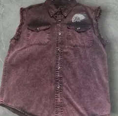 美品!!ノースリーブシャツ☆archive☆rock☆y2k☆SKULLのサムネイル