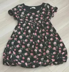 パターン♡バラ柄　花柄　バルーン　トップス