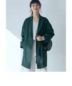 ダブルクロス チェスター コート グリーン ジャケット UNITEDARROWS