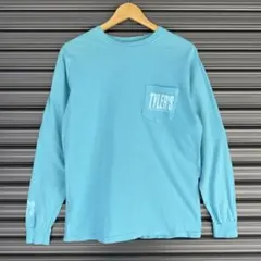 コンフォートカラーズ ロゴプリント 長袖 ポケットTシャツ ロンT