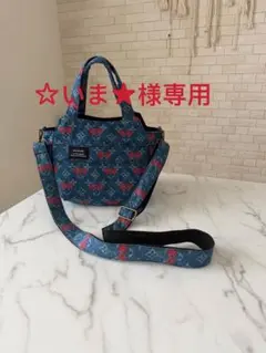 ジ*コ様 ミュベール いちごストロベリー柄 ピンクネイビー ミニ
