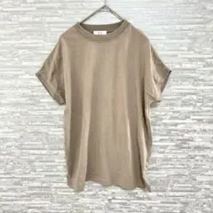 アーヴェヴェ ✨Tシャツ ベージュ シンプル S カジュアル　半袖　チュニック