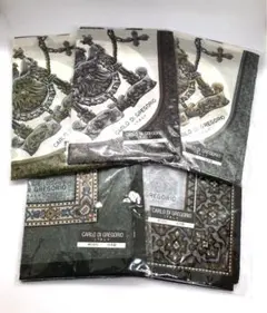 【新品】CARLO DI GREGORIO ハンカチ 5枚セット