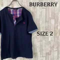 古着 バーバリーブラックレーベル 半袖ポロシャツ バーバリーチェック 2