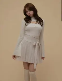 正規品andmary Fleur knit mini dress - メルカリ