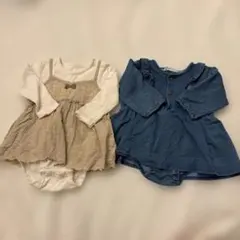 ベビーロンパース　70〜80センチ　2点セット