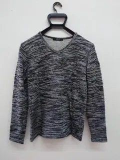 AZUL Vネックニット　 Mサイズ グレー系