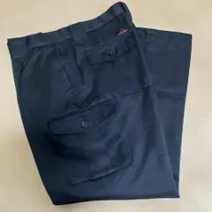 WORK BRAND ダークネイビー カーゴパンツ　作業ズボン　LL