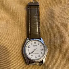 CITIZEN Eco-Drive レザー腕時計