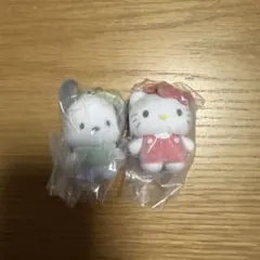 サンリオキャラクターズ　カラフルカラビナマスコットチャーム　キティ　ポチャッコ