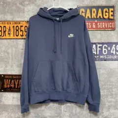 の*び様 NIKE ナイキ 刺繍 プルオーバー　パーカー M 古着　ストリート
