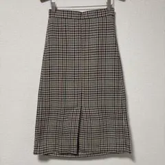 GU チェック タイトスカート チェックスカート M