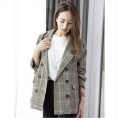 fifth チェック　テーラードジャケット