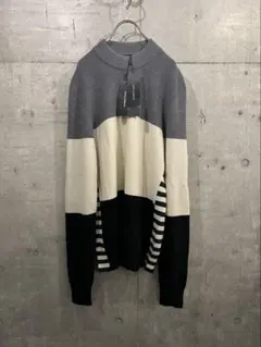 新品未使用 17ss Dolce&Gabbana パネルボーダーミックスニット