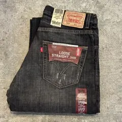 デッドストック Levi's 569 リーバイス デニム パンツ 黒 31x32