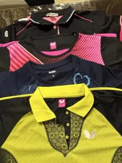 卓球ウェア4枚セット（JUIC、バタフライ　XLサイズ）