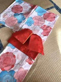 【Y137】ゆかた　浴衣3セット　作り帯付き 帯紐付き　美品