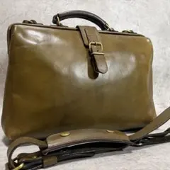 Herz ヘルツ ソフトダレスバッグ レザー グリーン 2wayのサムネイル