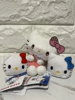 ハローキティ ぬいぐるみマスコット　3個セット　タグ付き