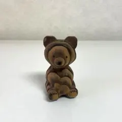 【北海道民芸品】熊ボッコ 木彫り 熊 置物 レトロ くまぼっこ 旭川 トミヤ