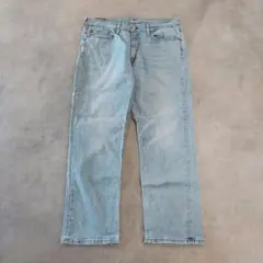 リーバイス514 Levis W36 ブルーデニム 青 古着 縦落ち 23064