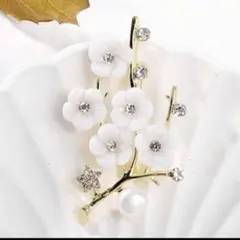 ブローチ パール ツリー 花 卒業式 卒園式 入学式 入園式