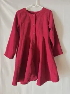 SHEIN 赤 コーデュロイ ワンピース 6Y