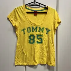 tommy girl 黄色 プリントTシャツ S