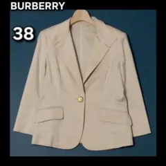 BURBERRY  テーラードジャケット 七分袖 1ボタン ロゴ釦 日本製