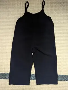 オーバーオール【黒・110・女の子・シンプル】