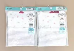 新品未使用品　ベビー肌着 キャミ型ボディスーツ　 80cm 2枚セット✖️2