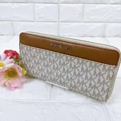MICHAEL KORS 長財布 ラウンドファスナー MK柄のサムネイル
