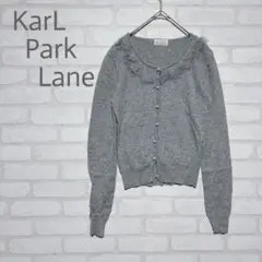 Karl Park Lane ラビットファーカーディガンウール、アンゴラ　パール