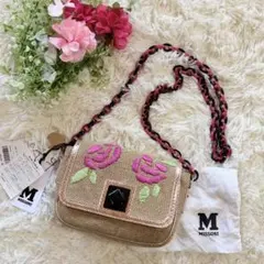 MISSONI ミッソーニ 定価88000円　チェーンショルダーバッグ 花柄刺繍のサムネイル