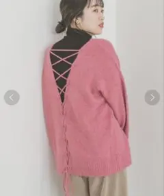 ITEMS URBANRESEARCH バック編みニット