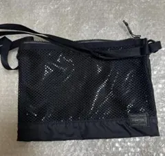 吉田カバン　ポーター　PORTER メッシュサコッシュ　ブラック