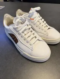 サントーニ　santoni イントレ ホワイト レザー スニーカー　5.5