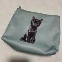 PAUL & JOE SISTER の黒猫× MEOW刺繍 ポーチ