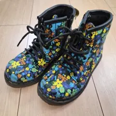 Dr.Martens 15cm キッズブーツ 8ホール 花柄