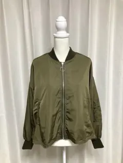 Ｆ カーキ ブルゾンジャンパー