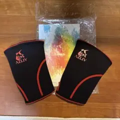 AZLIV ニースリーブ 赤 Mサイズ トレーニングのサムネイル