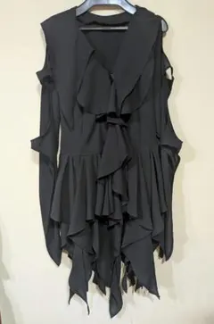 美品】ブラックピースナウ アシンメトリーベスト シフォンスカート