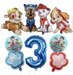 パウパトロール バルーンセット 誕生日 3歳のサムネイル