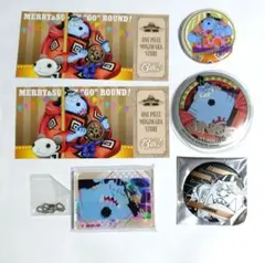 ワンピース ジンベエまとめ ユニバ缶バッジ 場面写アクリルスタンド 特典