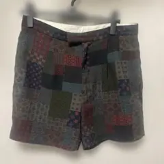 パッチワーク柄ショートパンツ