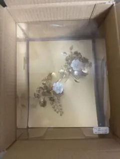 mii様order髪飾り 〜儚いピンクのイヤリングとset♡〜 - メルカリ