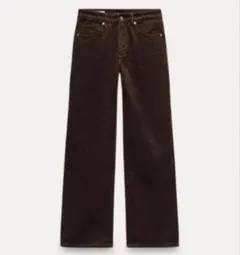 ZARA レオパードデニム　32 ダークブラウンのサムネイル