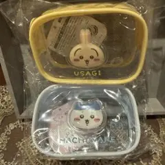 【匿名配送】ちいかわ　ぷっくりクリアミニポーチ　うさぎ　ハチワレ　２種セット