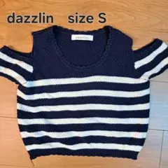 dazzlin 肩あきボーダーニット Sサイズ　ダズリンのサムネイル